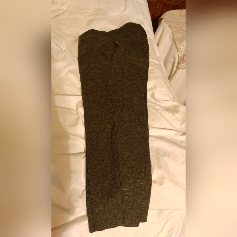 Matty M Dark Gray Pull-on Pants New Size Large (L)